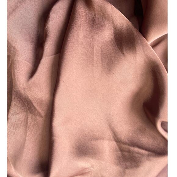 Sirapop Sara Satin Asymmetric Side-Drape Midi Dress in Camel NWTI – Size Small - Picture 12 of 17